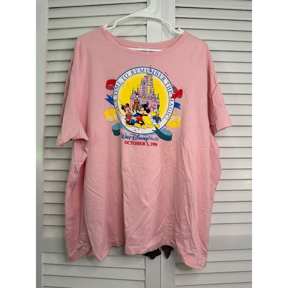 Disney Other - Walt Disney World Vault Collection Size 2X Pink It's Time To Remember 25th Shirt